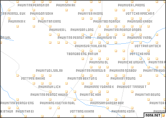 map of Phnum Tbong Bœ̆ng